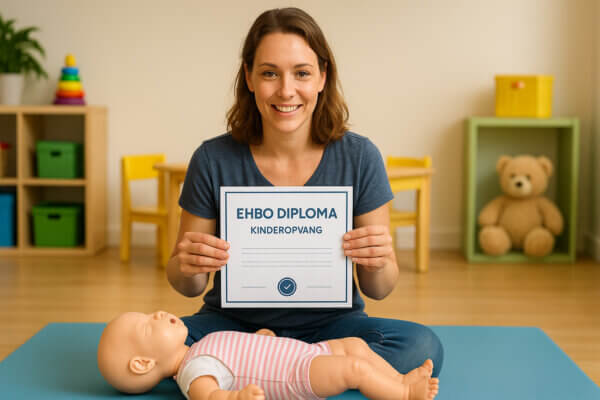 Childminder with childcare First Aid certificate
